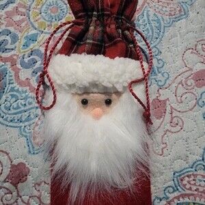 𝅺HOLIDAY Wine Bottle Bag Santa